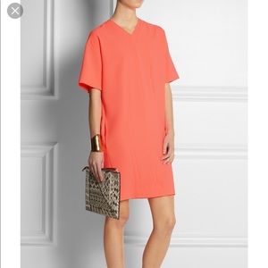 Designer dress orange worn once